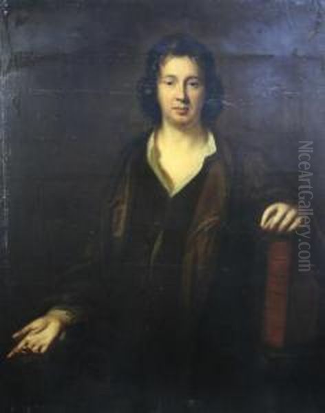 Portrait Of Charles Beale Resting His Hand On A Large Volume - view 1