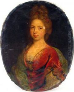 Portrait Of A Lady In Red Dress