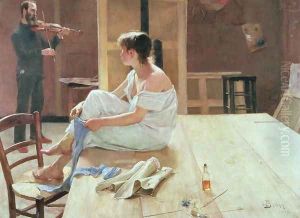 After the Pose, 1884 by Sven Richard Bergh