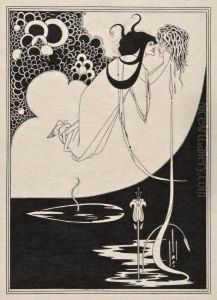 Aportfolio Of...drawings Illustrating "salome by Aubrey Vincent Beardsley
