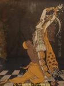 Shaharazade Dancing by Aubrey Vincent Beardsley