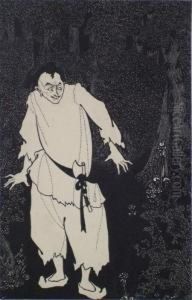 Ali Baba In The Woods by Aubrey Vincent Beardsley