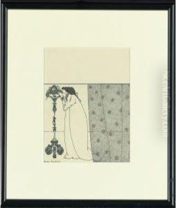 Design For The Front Wrapper Of The Savoy, No. 4 by Aubrey Vincent Beardsley
