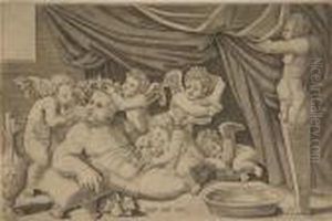 Bacchus Von Putti Umgeben.