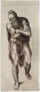 Standing Man In Phrygian Cap With Arms Folded (not In Bartsch; Davis 7) Standing Man In Phrygian Cap With Arms Folded (not In Bartsch; Davis 7)