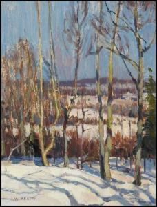 Trees In Winter by John William Beatty