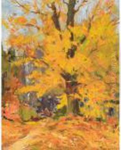 Autumn Landscape by John William Beatty