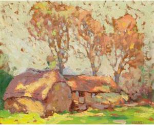Cottage In Spring by John William Beatty