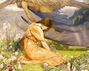 The Garden of Adonis - Amoretta and Time by John Dickson Batten