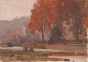 Untitled - City Park by John William Beatty