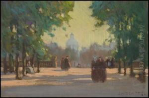 Luxembourg Gardens, Paris by John William Beatty