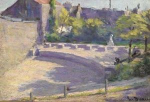 Les Arenes De Lutece In Paris. by Henri Beau