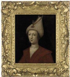 Portrait Of A Lady, Bust-length, In Oriental Costume