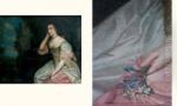 Portrait De Charlotte De Montmorency Dans Un Paysage - view 1