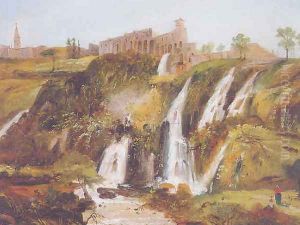 The falls at Tivoli by Carlo Bevilacqua