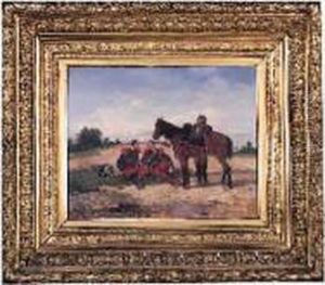 Halte De Soldats by Wilfred Constant Beauquesne
