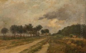 A Country Road by Charles Joseph Beauverie