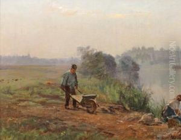 Les Lavandieres Sur Les Bords De L'oise - view 1