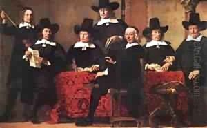 Governors Of The Wine Merchants Guild by Hans Bol