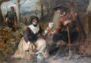 In The Woods Of Boscobel After The Defeat At Worcester 1667