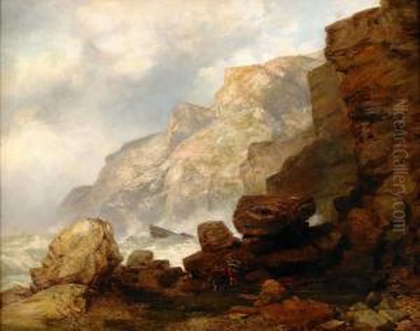 Kustlandskap Med Figurer - view 1