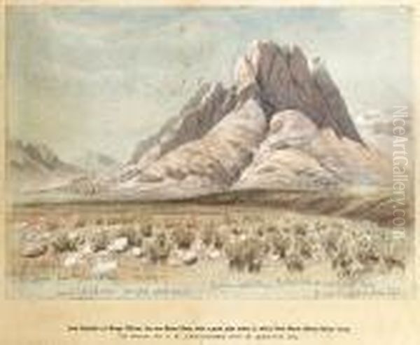 Mount Sinai From The Plain Of Rahah - view 1