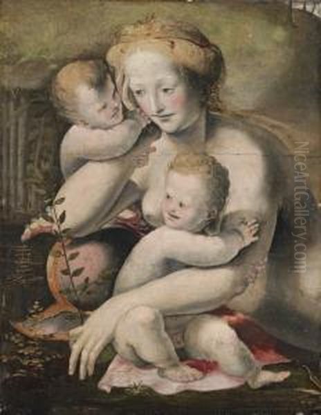 Venus With Two Putti: A Fragment - view 1