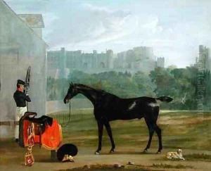 Outside the Guard House at Windsor by Edmund Bristow