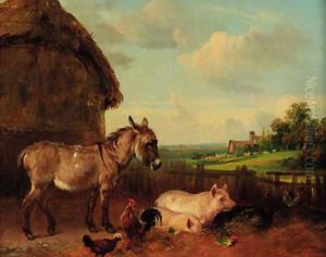 The Farmyard by Edmund Bristow