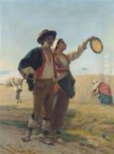 The Courtship by Luigi Bechi