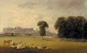 Windsor Castle from the Thames by Edmund Bristow