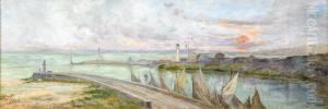 Hamnen I Honfleur - Frankrike