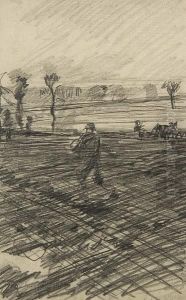 Man Sowing In A Field by Harry Becker