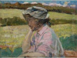 Phoebe At Onteora by James Carroll Beckwith
