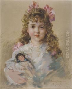 Little Girl With Her Doll