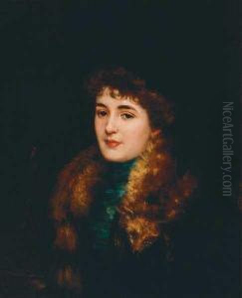 Woman With Fox Collar - view 1