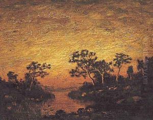 Sunset on a Lake by Ralph Albert Blakelock