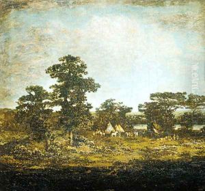An Indian Encampment 1880 by Ralph Albert Blakelock