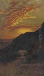 Sunset over Mountains by Ralph Albert Blakelock
