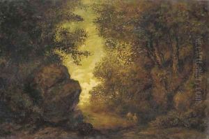 Indian Women by a Stream by Ralph Albert Blakelock