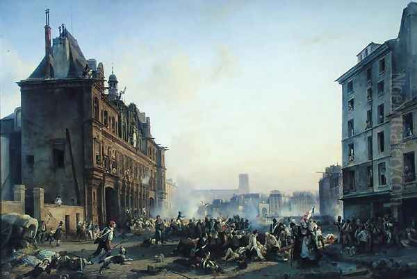 Attack on the Hotel de Ville, 28th July 1830 - view 1
