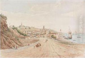 View Of A Town In Canada This Lot Contains 1 Item(s). by Richard Bridges Beechey