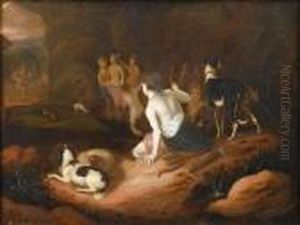 Diana And Actaeon by Adriaen Cornelisz. Beeldemaker