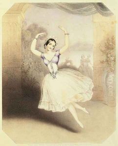 Carlotta Grisi (1819-99) in the Ballet of the Peri, 1844 by John Brandard