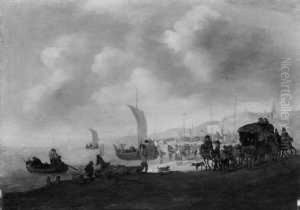Strandszene Bei Scheveningen.