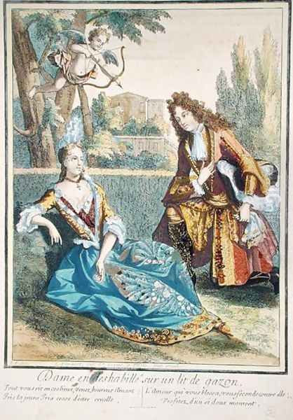 A Woman Seated on the Grass - view 1