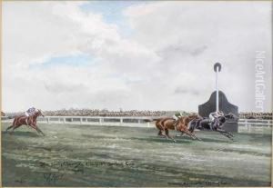 The Finish For The Liverpool Sporting Cup 1909 by John Axel Beer