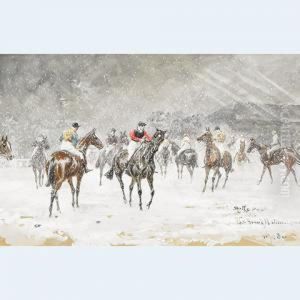 At The Post - The Grand National by John Axel Beer