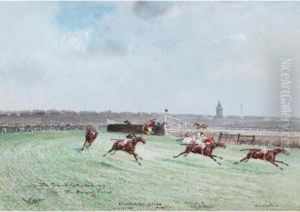 The Grand National 1913, The Canal Turn by John Axel Beer