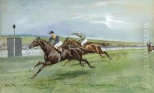 Pretty Polly Wins The Jockey Club Cup, Newmarket by John Axel Beer